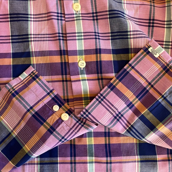 Tallia Men's Plaid Shirt Size M 15.5 - Picture 3 of 7